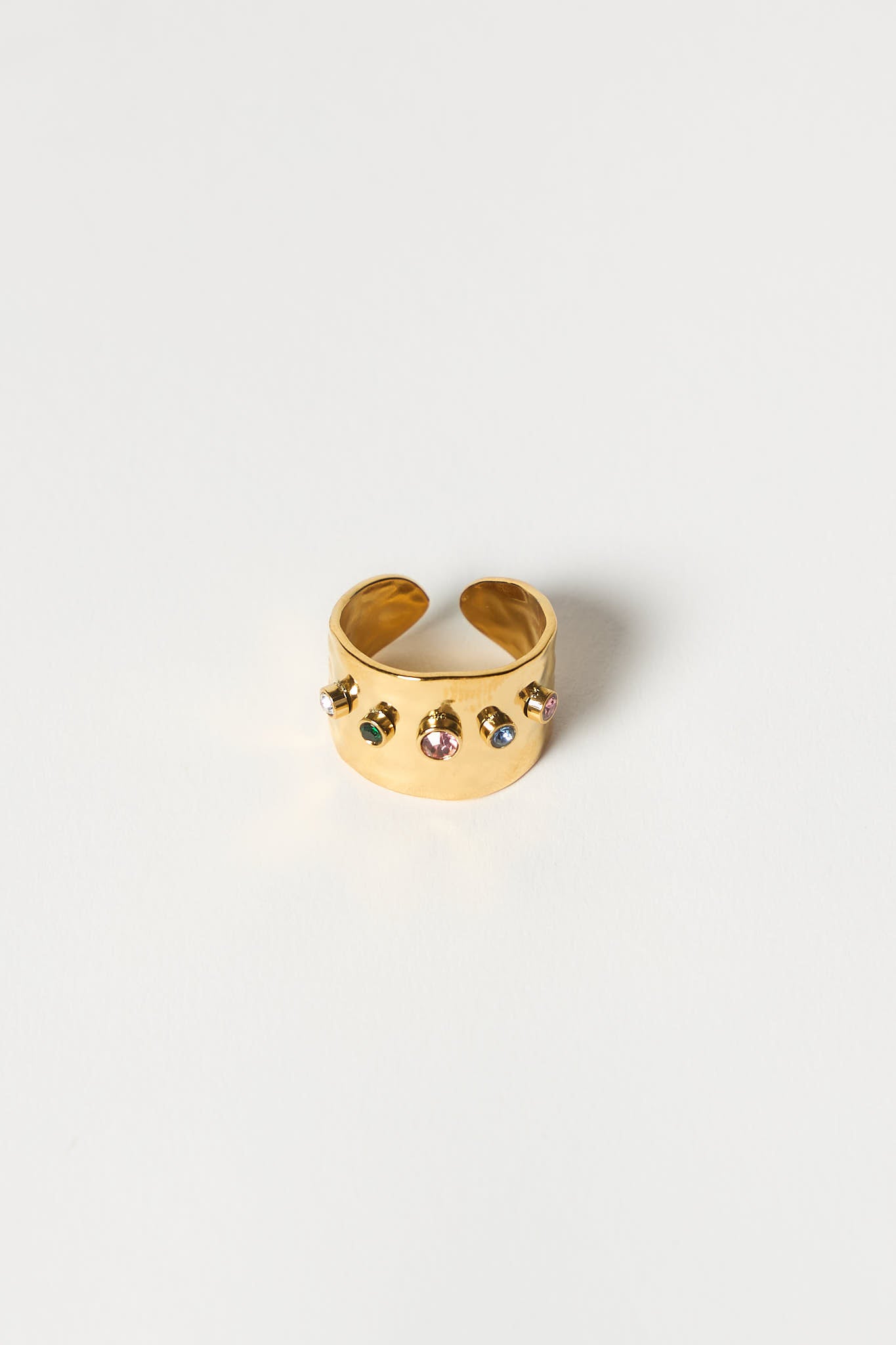 Alana Ring - Gold - PERTH STOCKIST - AUSTRALIAN STOCKIST - WA STOCKIST - AUSTRALIA STOCKIST - AUS STOCKIST - PERTH BOUTIQUE - WA BOUTIQUE - AUS BOUTIQUE - AUSTRALIA BOUTIQUE - RAINBOW STONE - BOLD RING