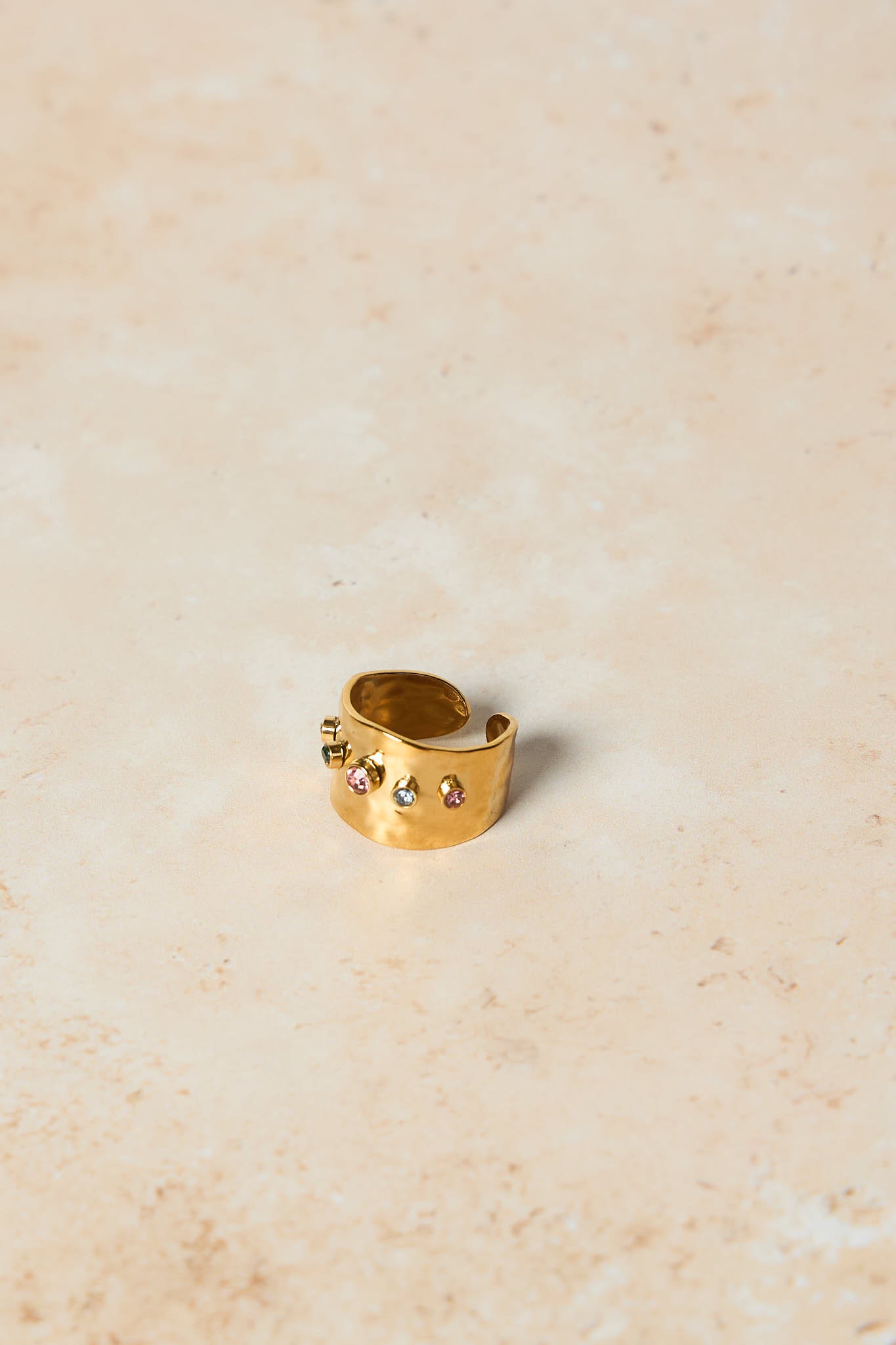 Alana Ring - Gold - PERTH STOCKIST - AUSTRALIAN STOCKIST - WA STOCKIST - AUSTRALIA STOCKIST - AUS STOCKIST - PERTH BOUTIQUE - WA BOUTIQUE - AUS BOUTIQUE - AUSTRALIA BOUTIQUE - RAINBOW STONE - BOLD RING