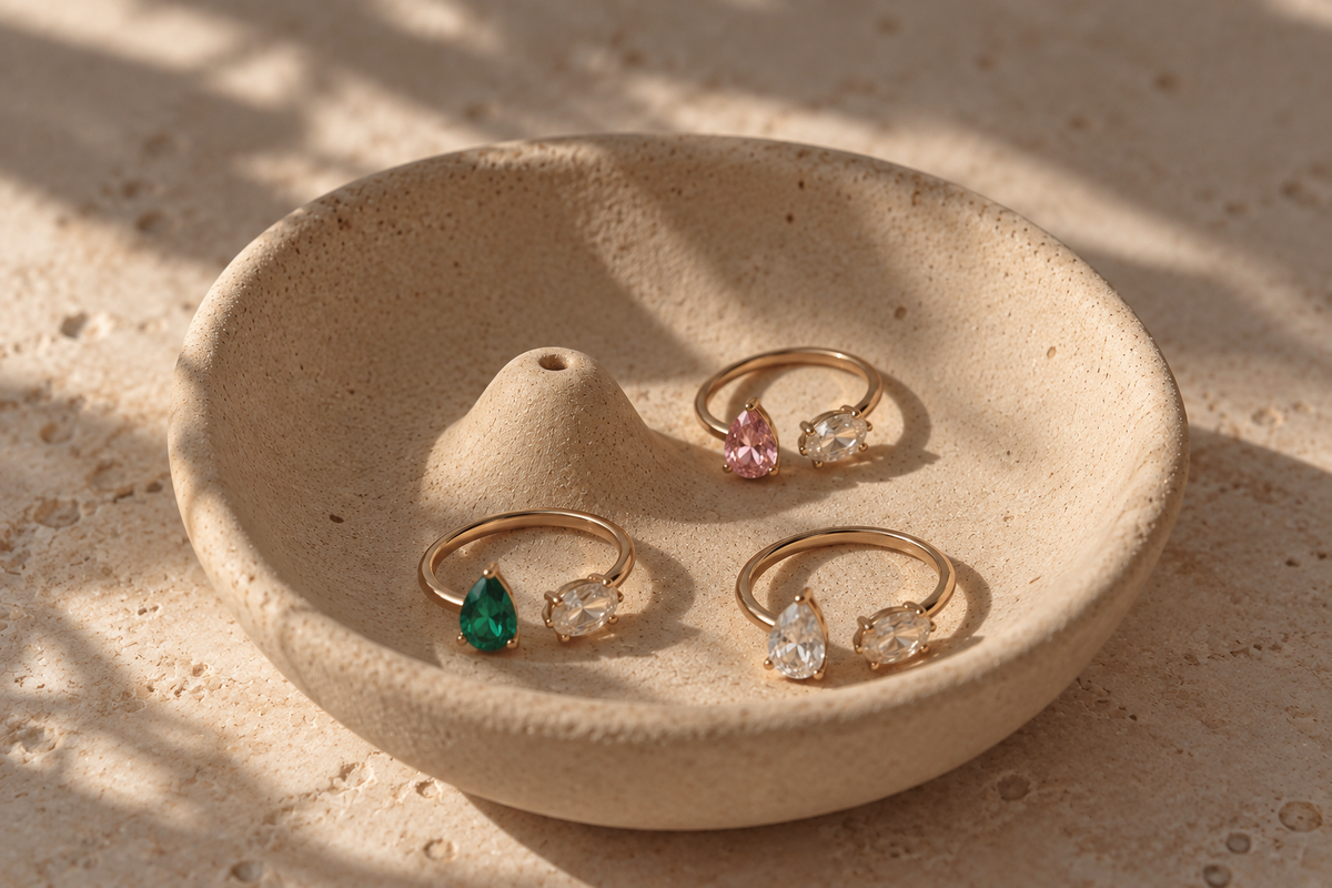Delilah Ring - Gold / Pink