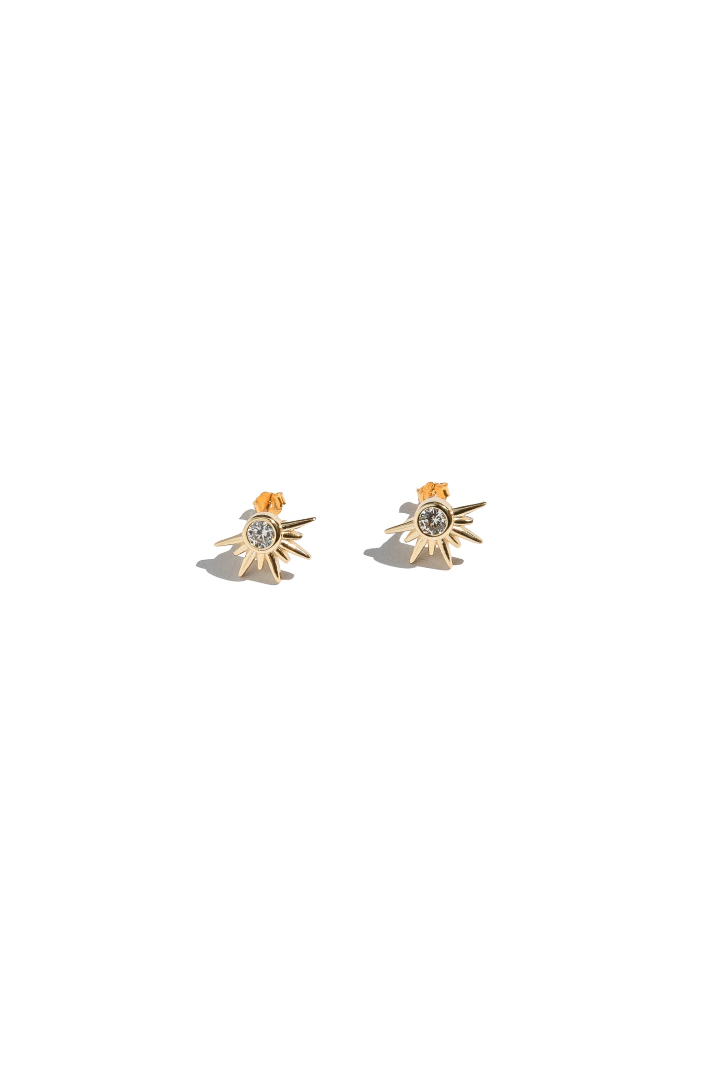 Zae Stud Earrings - Gold