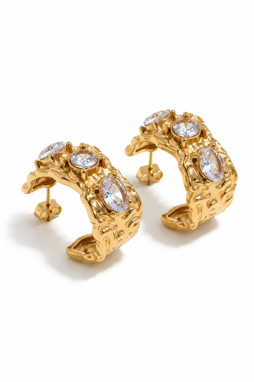 Olivia Hoop Earrings - Gold