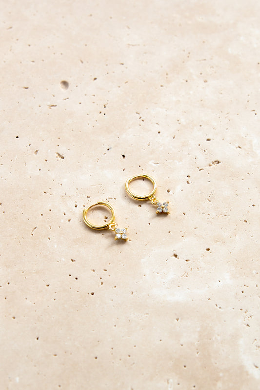 Jessie Hoop Earrings - Gold