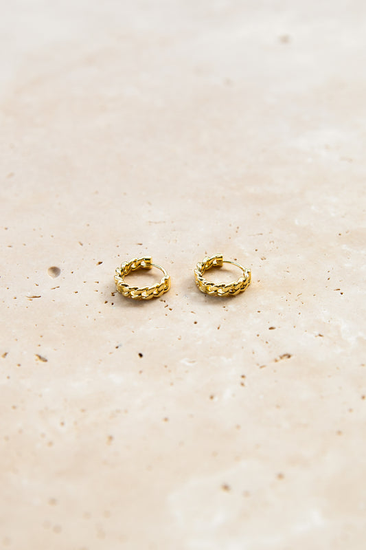 Tessa Hoop Earrings - Gold