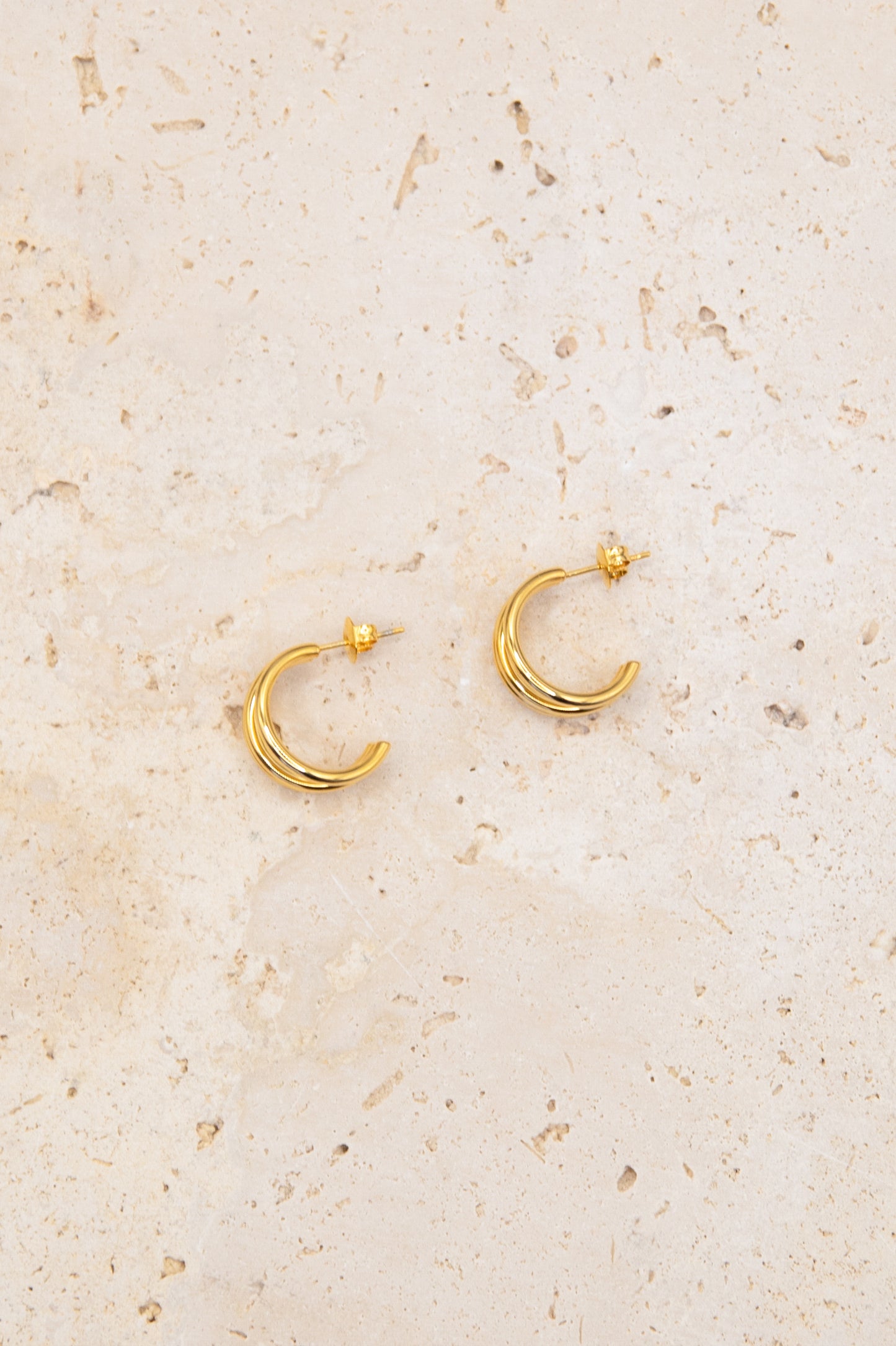Yvette Hoop Earrings - Gold