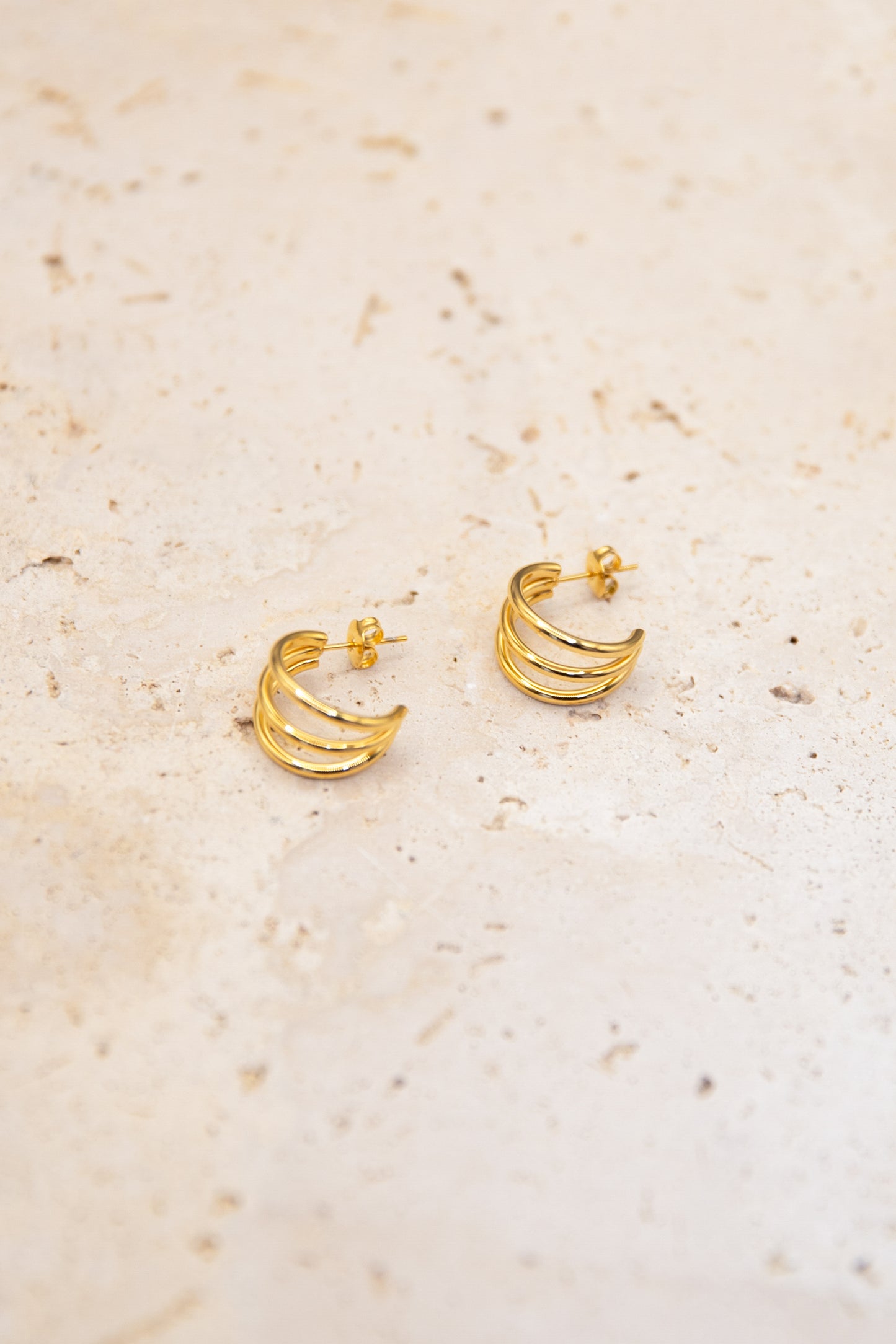 Yvette Hoop Earrings - Gold