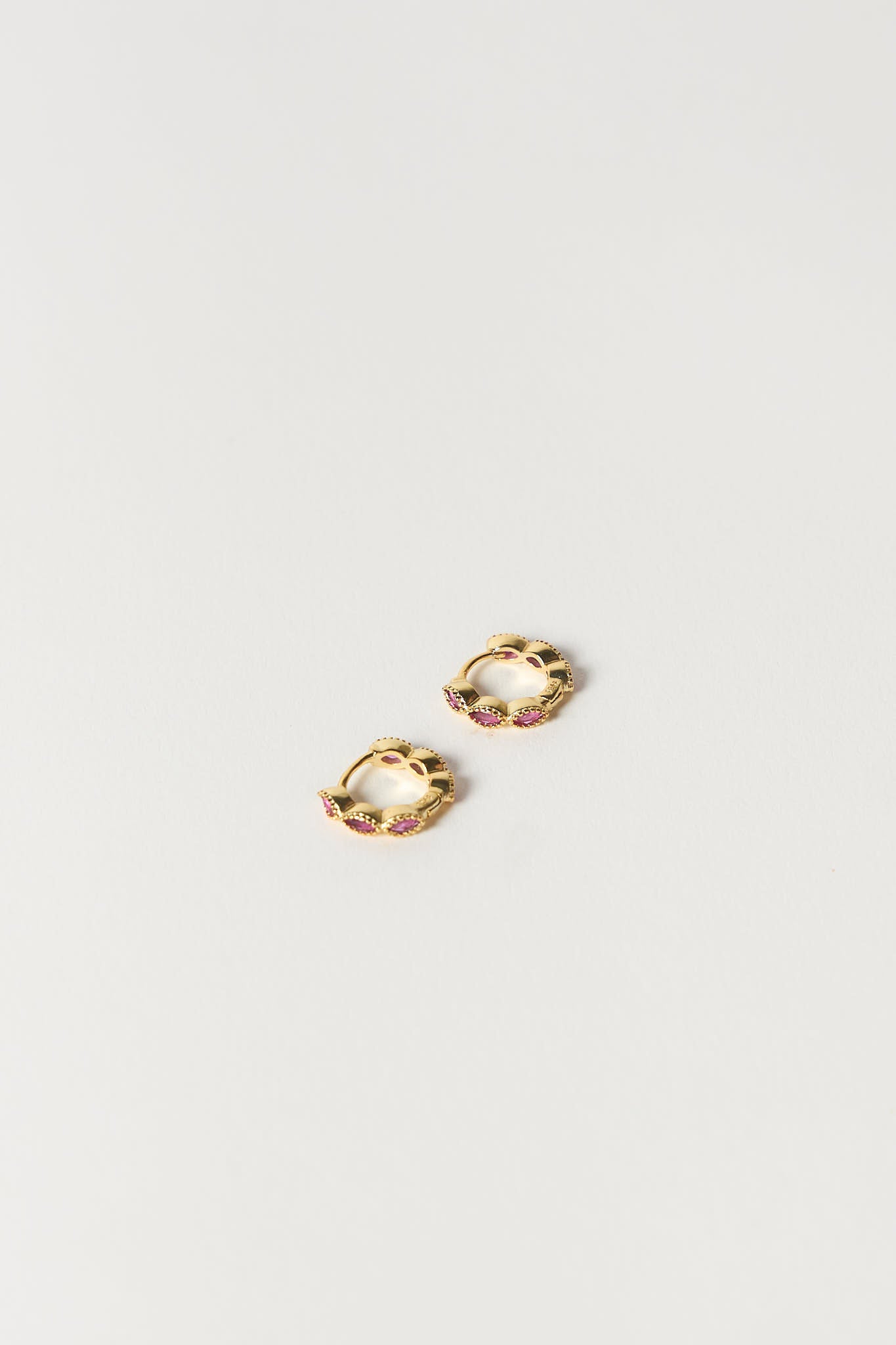 Amelia Hoop Earrings - Fuchsia / Gold - PERTH STOCKIST - AUSTRALIAN STOCKIST - WA STOCKIST - AUSTRALIA STOCKIST - AUS STOCKIST - PERTH BOUTIQUE - WA BOUTIQUE - AUS BOUTIQUE - AUSTRALIA BOUTIQUE