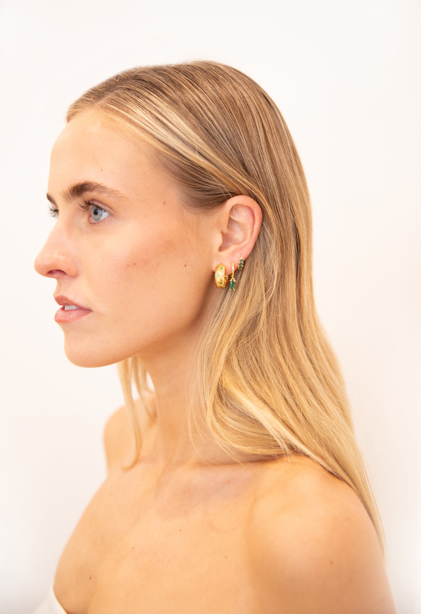 Stella Earrings - Emerald