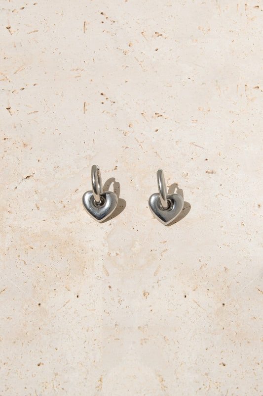Amy Hoop Earrings - Silver