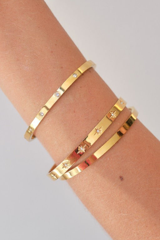 Hallie Cuff Bracelet - Gold