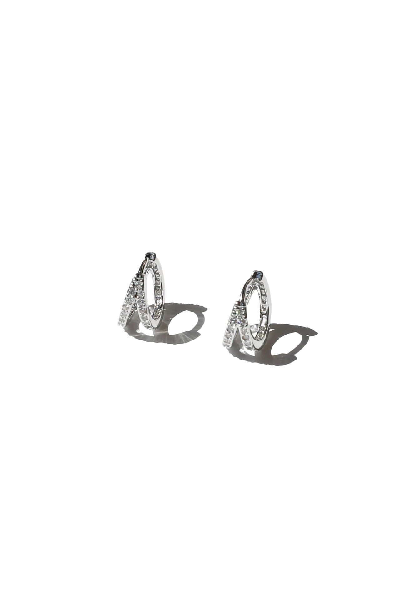 Bree Hoop Earrings - Silver