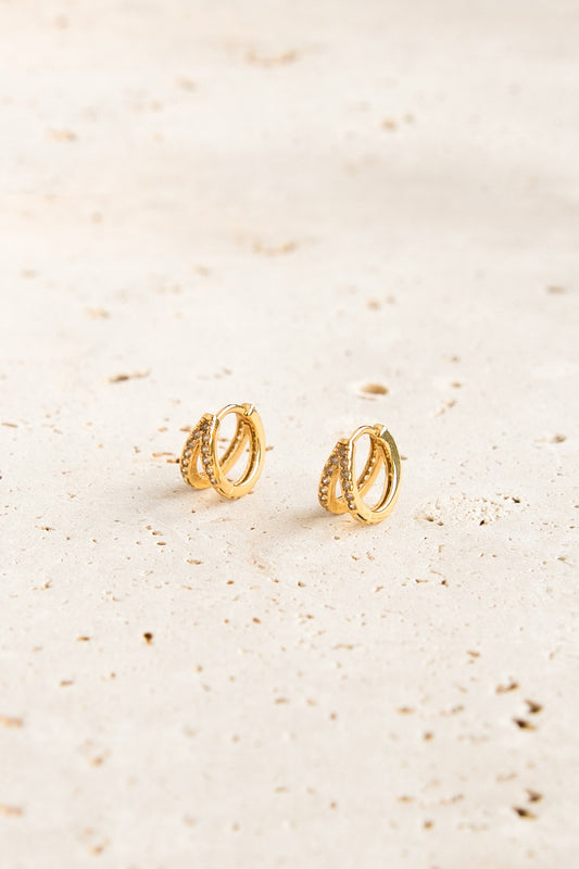 Bree Hoop Earrings - Gold