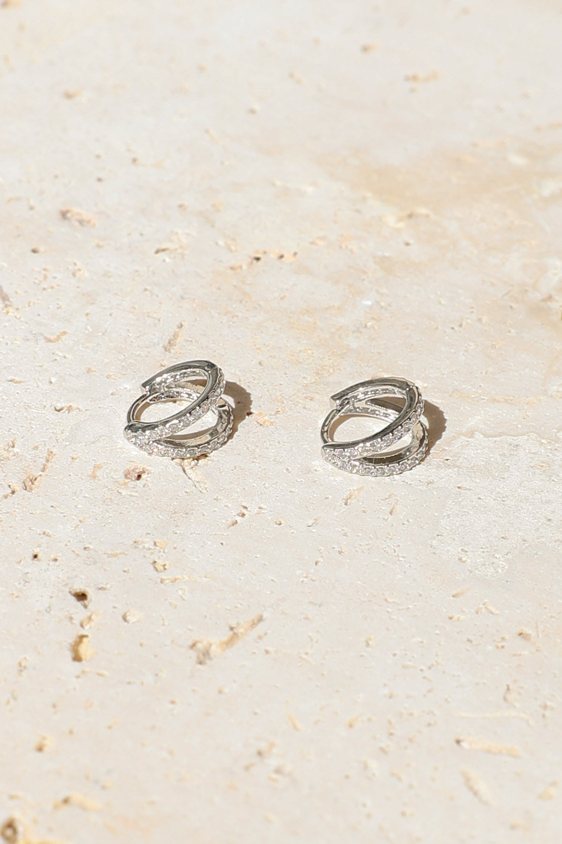 Bree Hoop Earrings - Silver