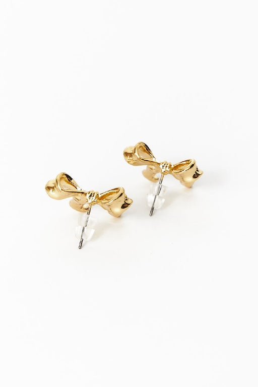 Bili Bow Earrings - Gold