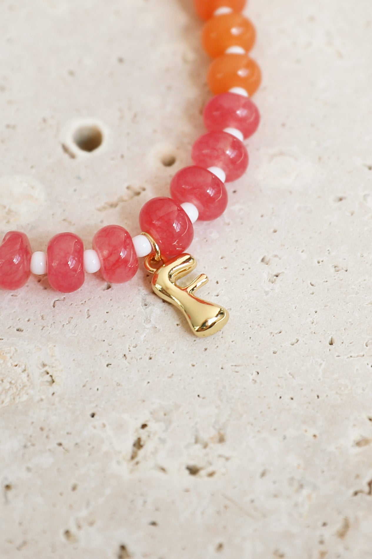 Billie Initial Necklace - Gold