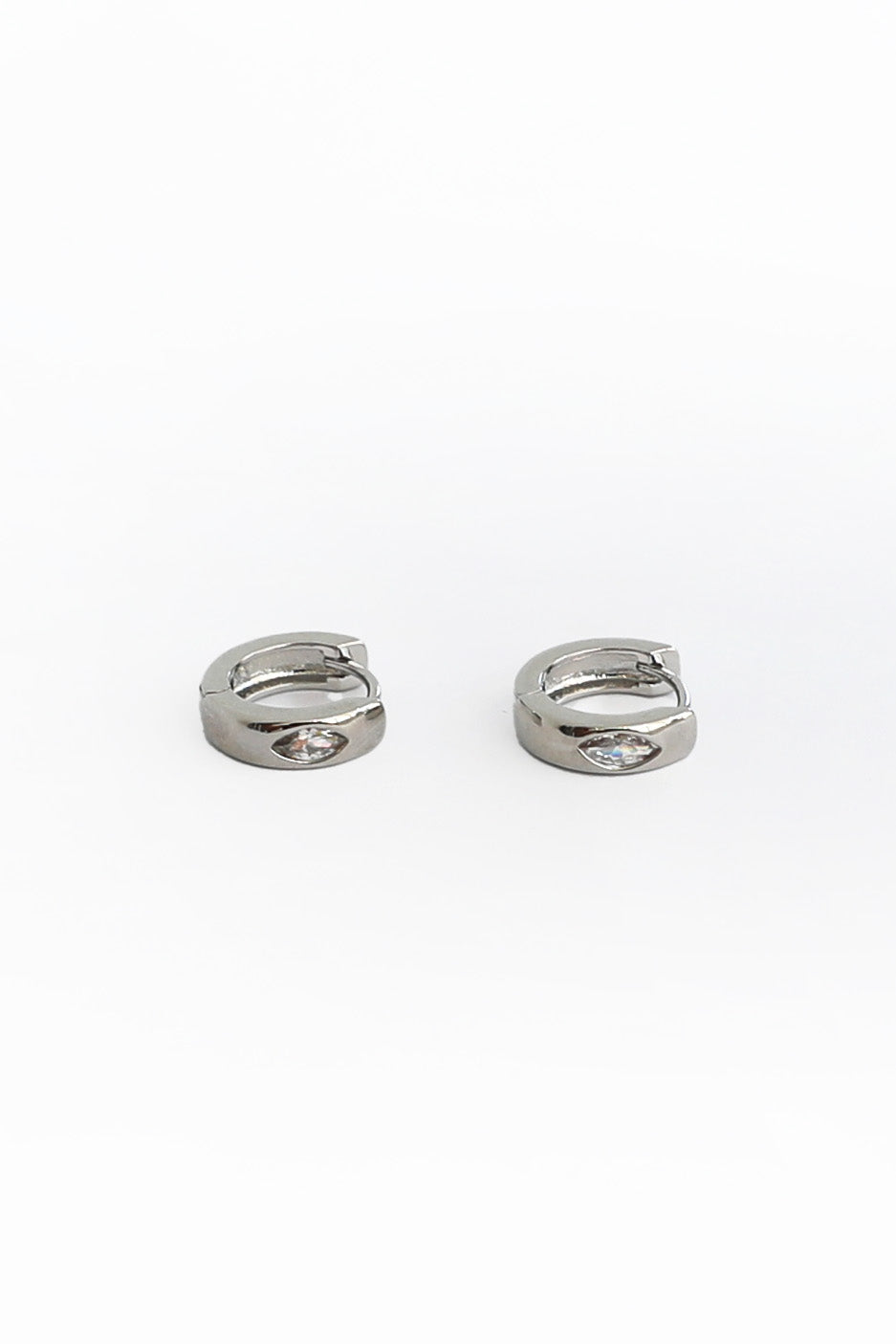 Harlow Hoop Earrings - Silver