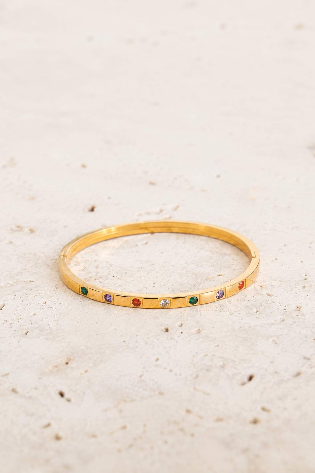 Lyra Bangle Bracelet - Gold