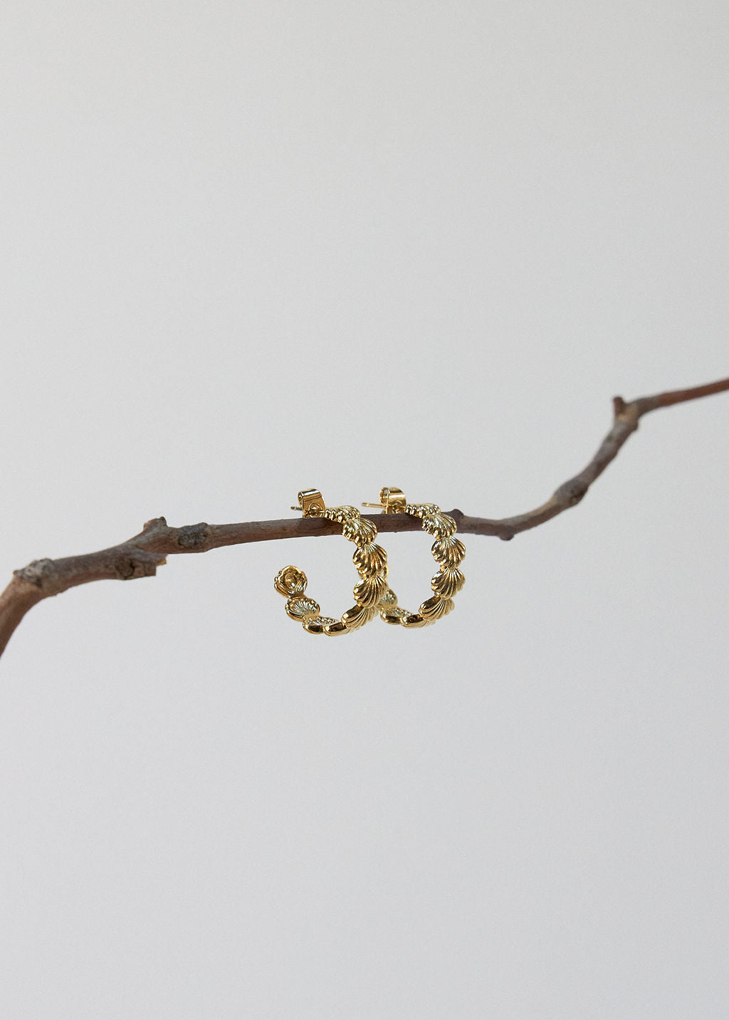 Siren Hoop Earrings - Gold