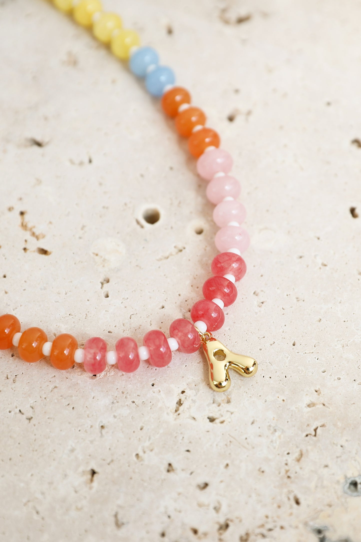 Billie Initial Necklace - Gold