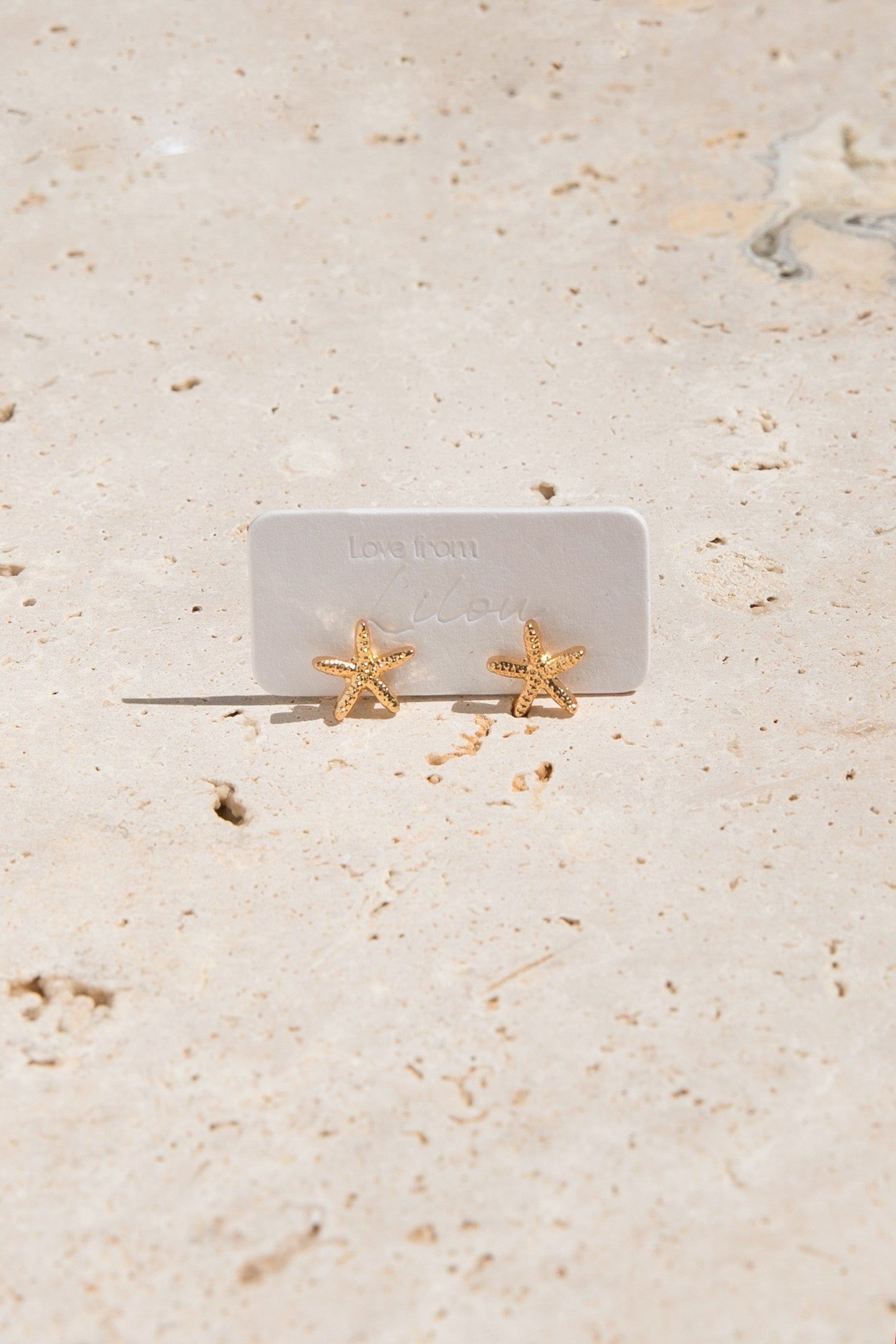Echo Starfish Stud Earrings - Gold