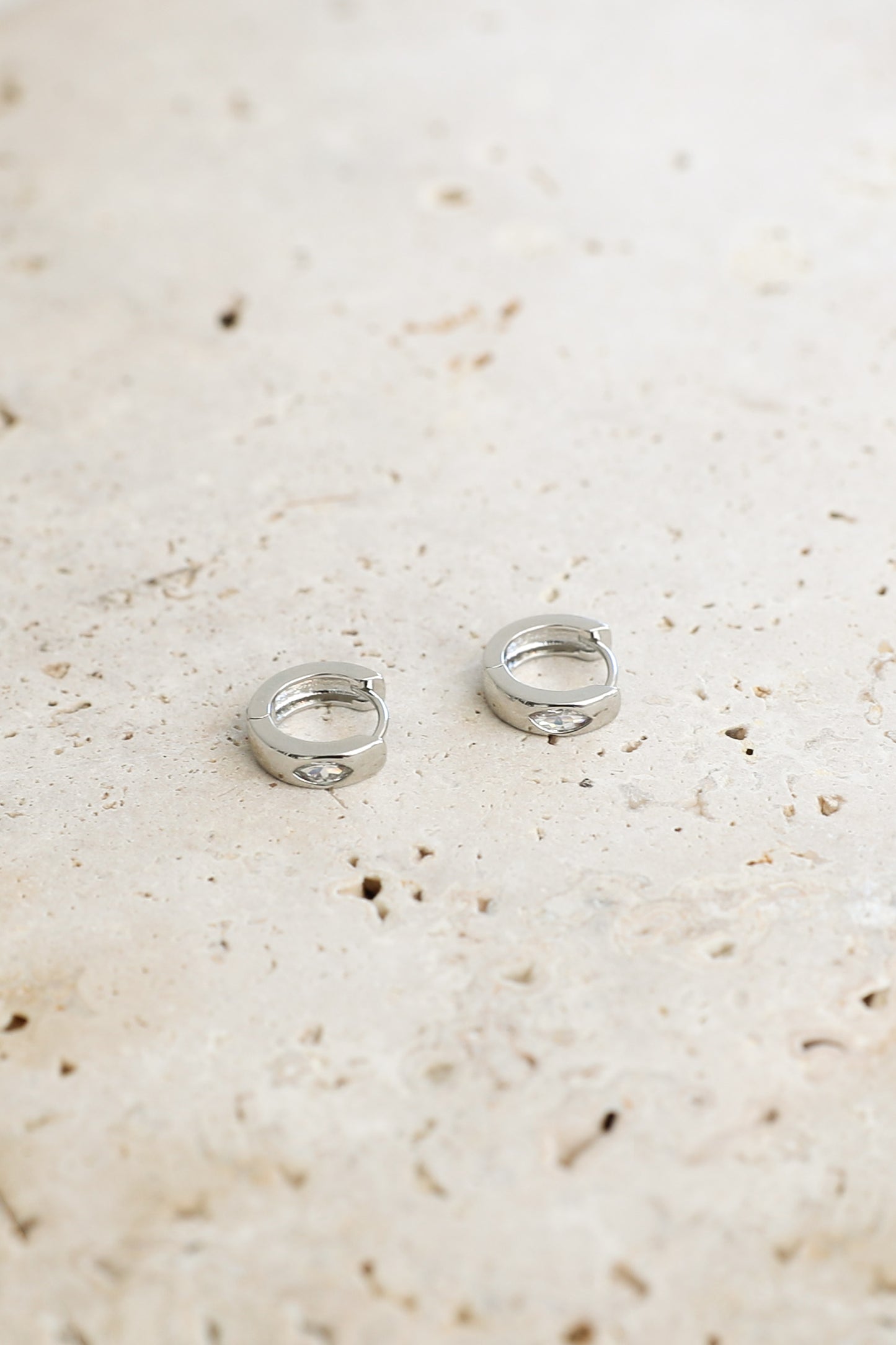 Harlow Hoop Earrings - Silver