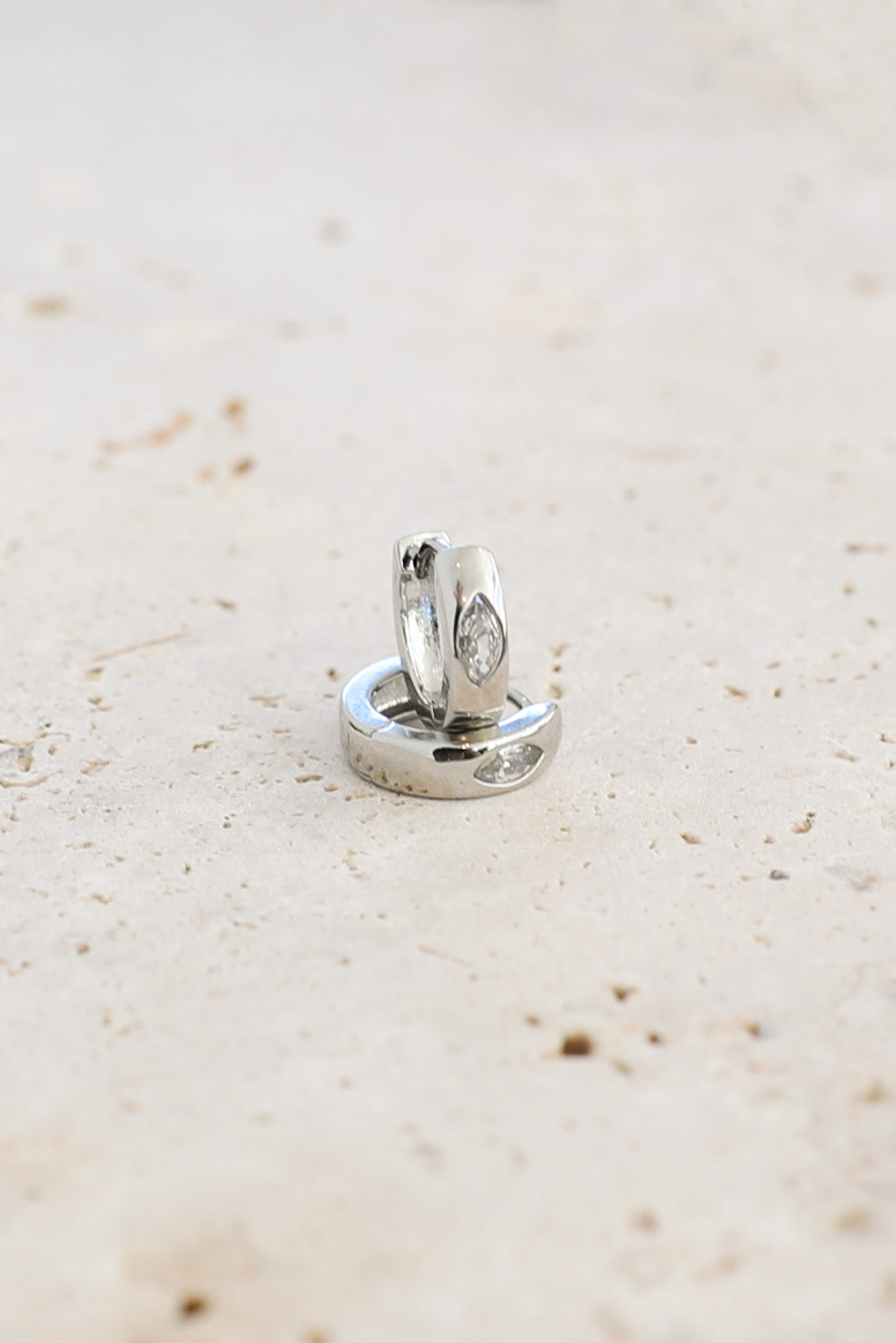 Harlow Hoop Earrings - Silver