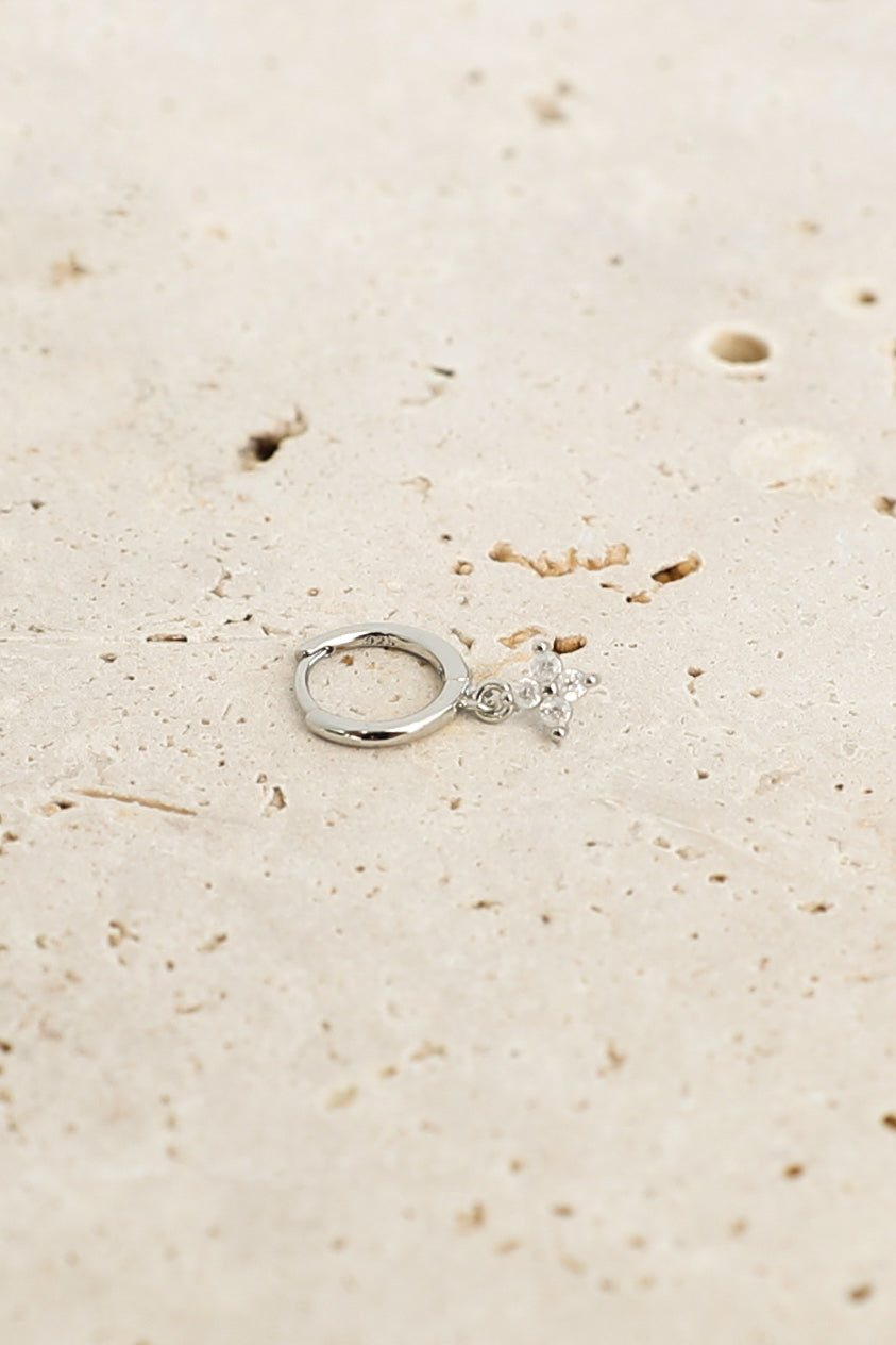 Jessie Hoop Earrings - Silver