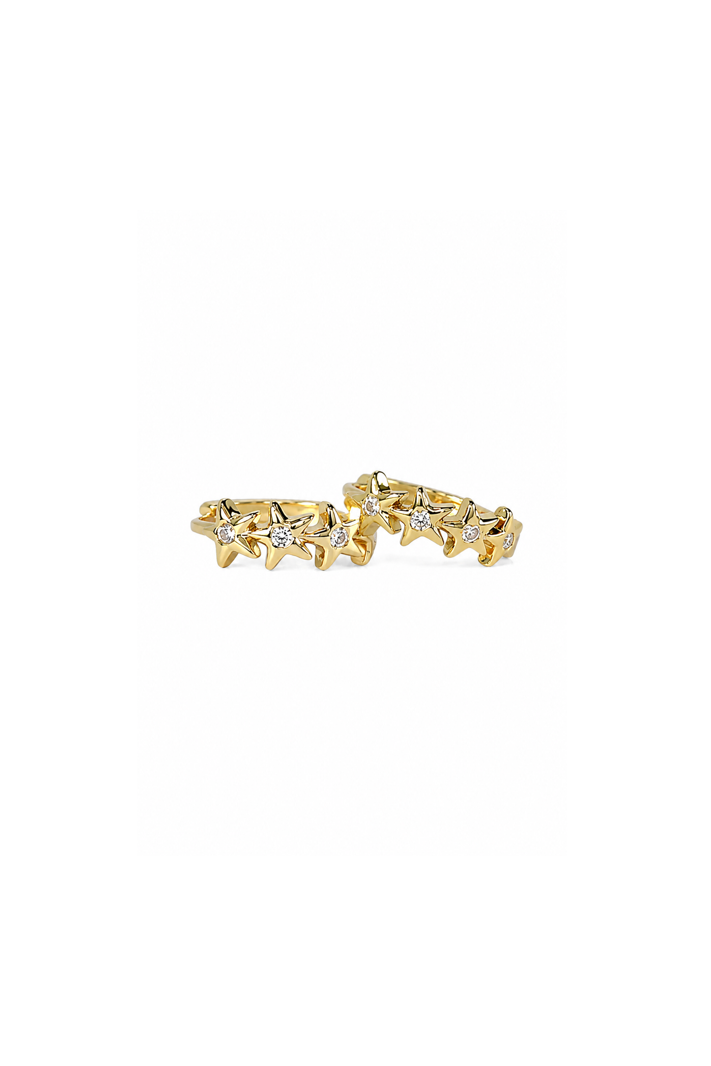 Night Huggie Earrings - Gold