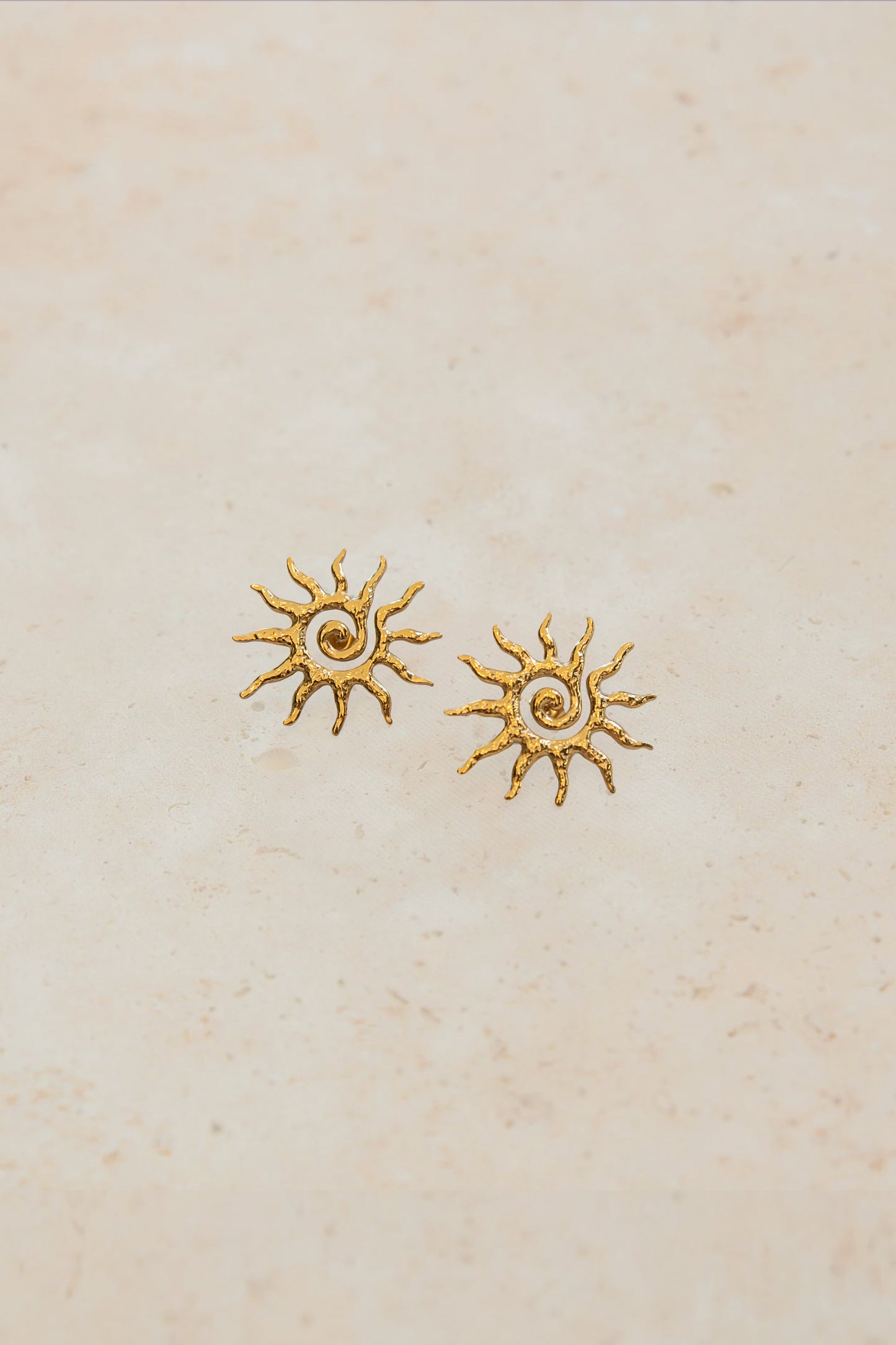 Love From Lilou - Sana Earrings - Gold - Perth - Australia - Western Australia - WA - Wa - Sun - Soleil - Euro summer - Summer - Stud