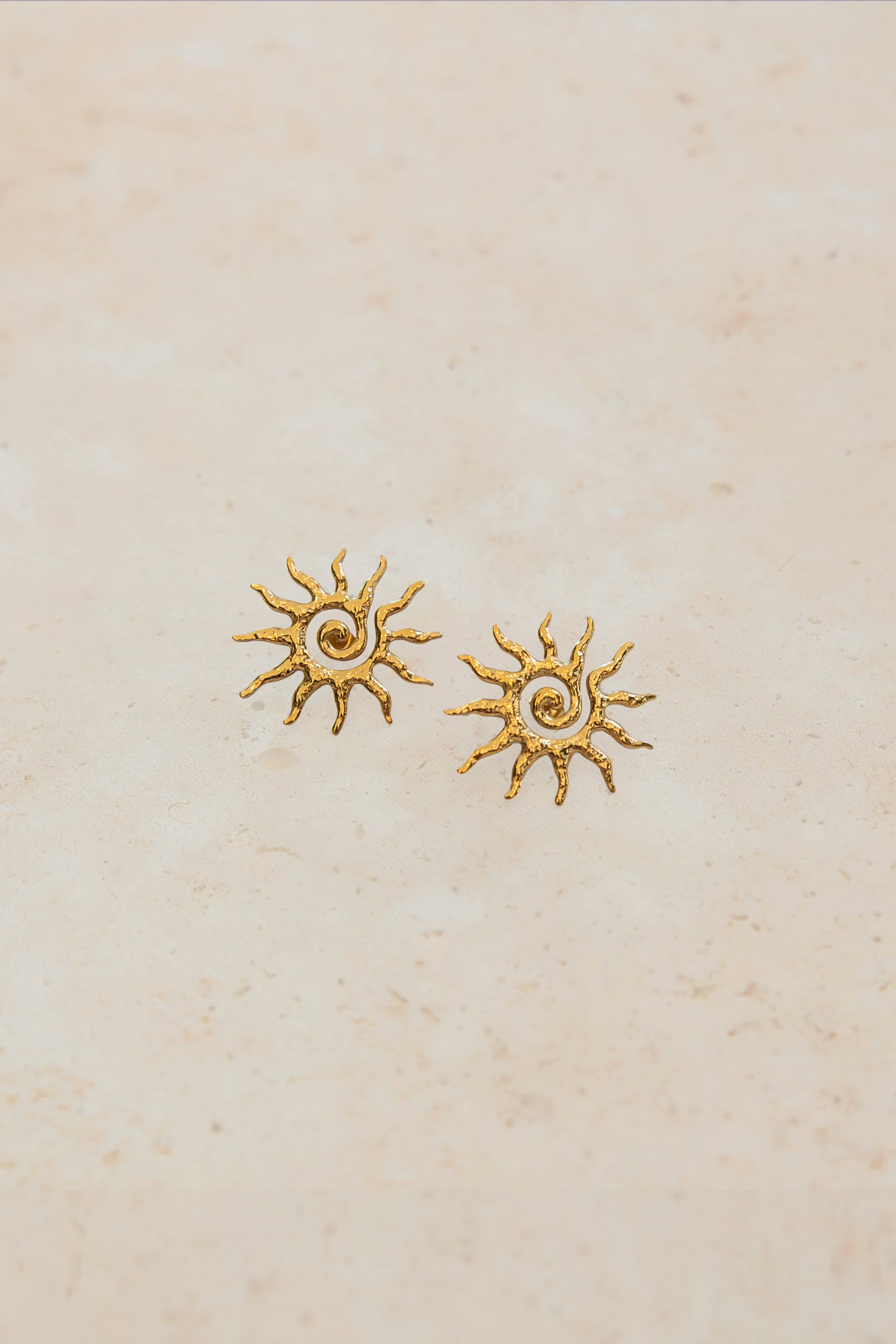 Love From Lilou - Sana Earrings - Gold - Perth - Australia - Western Australia - WA - Wa - Sun - Soleil - Euro summer - Summer - Stud