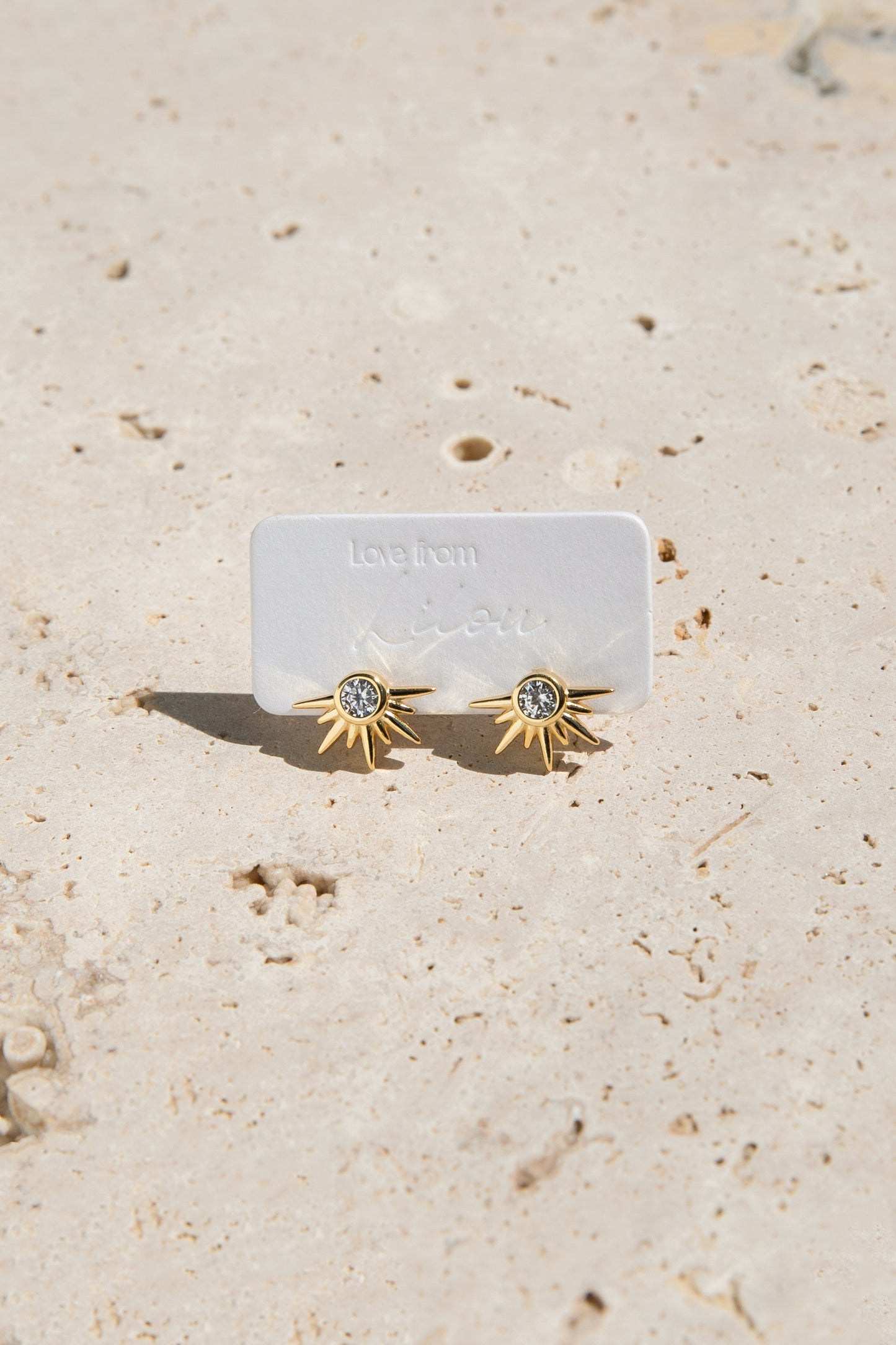 Zae Stud Earrings - Gold