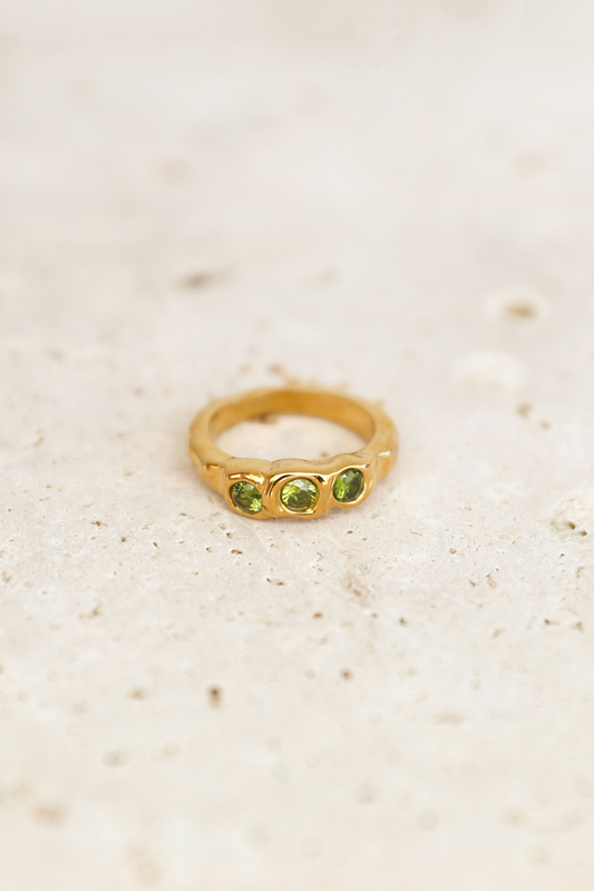 Zoe Citrine Ring - Gold
