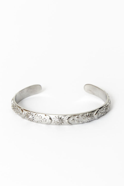 Luna Cuff Bracelet - Silver