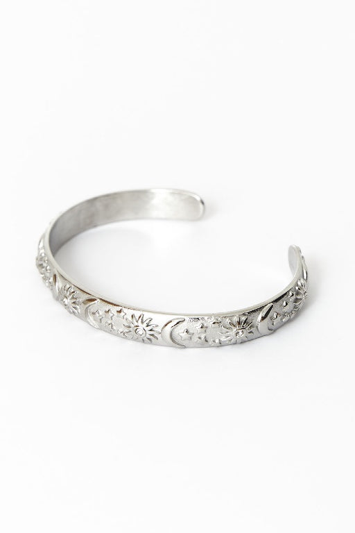 Luna Cuff Bracelet - Silver