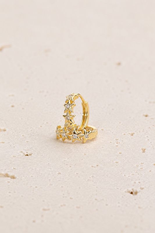 Nova Huggie Earrings - Gold