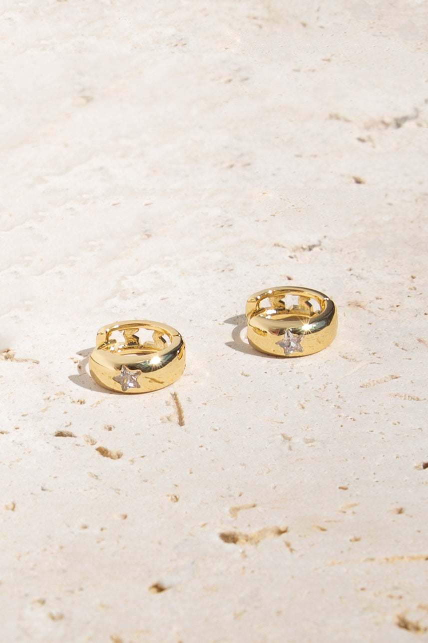 Ollie Hoop Earrings - Gold