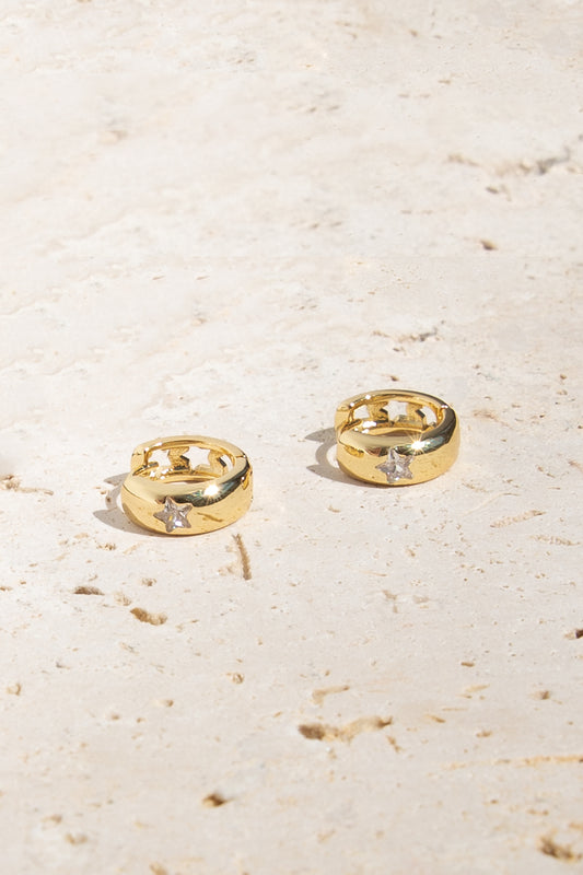 Ollie Hoop Earrings - Gold