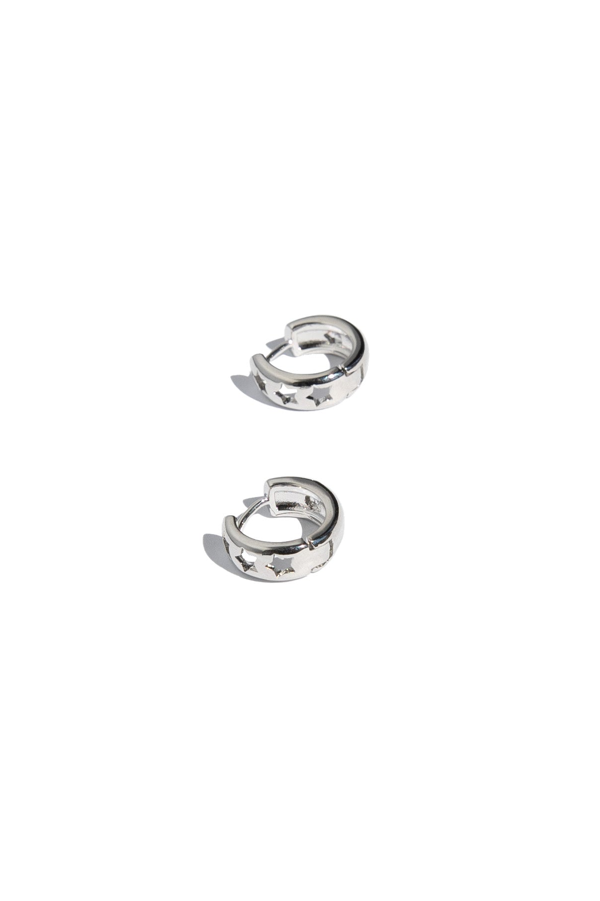 Ollie Hoop Earrings - Silver