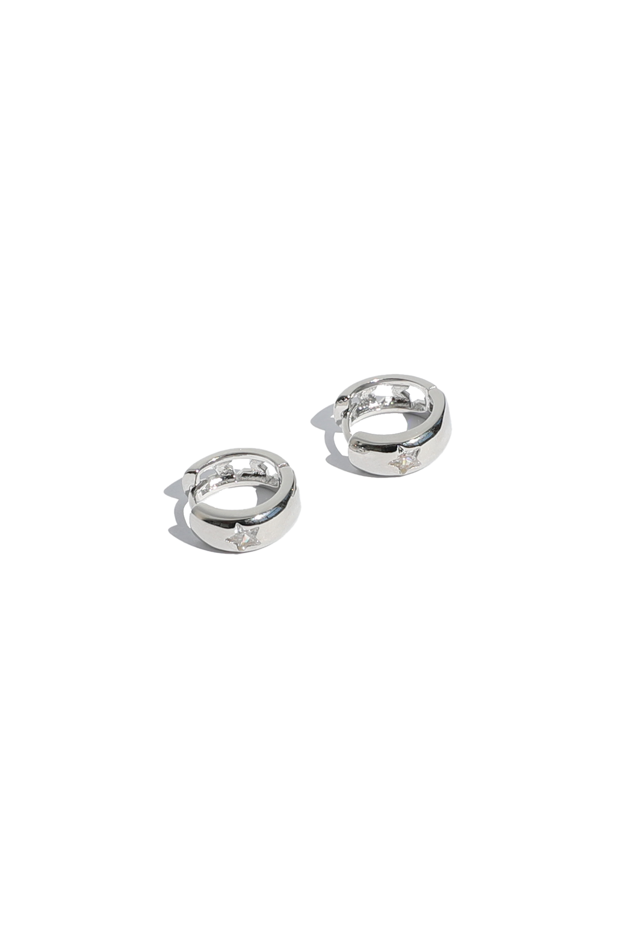 Ollie Hoop Earrings - Silver