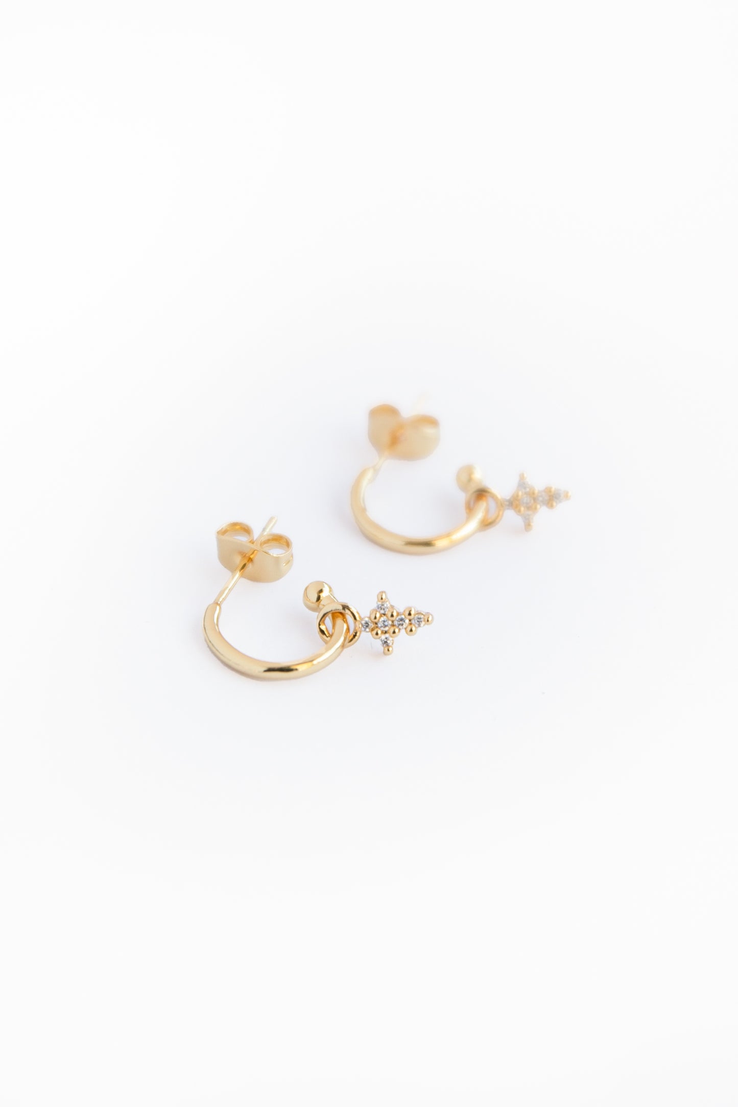 Faith Hoop Earrings - Gold