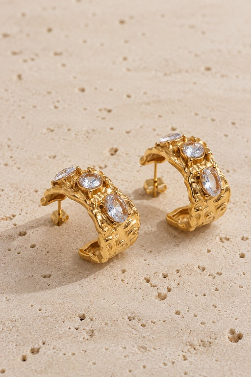 Olivia Hoop Earrings - Gold
